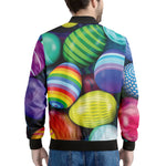 Pile Of Colorful Easter Eggs Print Men's Bomber Jacket