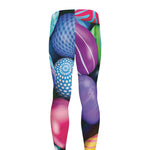 Pile Of Colorful Easter Eggs Print Men's leggings
