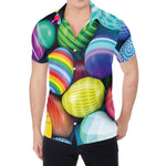 Pile Of Colorful Easter Eggs Print Men's Shirt
