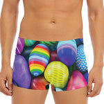 Pile Of Colorful Easter Eggs Print Men's Short Boxer Briefs