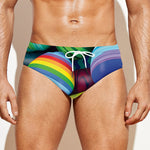 Pile Of Colorful Easter Eggs Print Men's Swim Briefs
