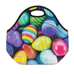 Pile Of Colorful Easter Eggs Print Neoprene Lunch Bag