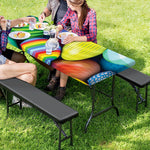 Pile Of Colorful Easter Eggs Print Picnic Table Cover