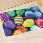 Pile Of Colorful Easter Eggs Print Polyester Doormat