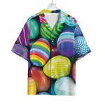 Pile Of Colorful Easter Eggs Print Rayon Hawaiian Shirt