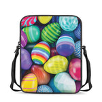 Pile Of Colorful Easter Eggs Print Rectangular Crossbody Bag