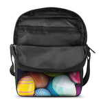 Pile Of Colorful Easter Eggs Print Rectangular Crossbody Bag