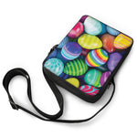 Pile Of Colorful Easter Eggs Print Rectangular Crossbody Bag
