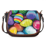 Pile Of Colorful Easter Eggs Print Saddle Bag