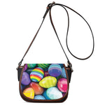 Pile Of Colorful Easter Eggs Print Saddle Bag