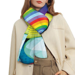 Pile Of Colorful Easter Eggs Print Scarf