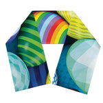 Pile Of Colorful Easter Eggs Print Scarf