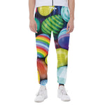 Pile Of Colorful Easter Eggs Print Scuba Joggers
