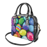 Pile Of Colorful Easter Eggs Print Shoulder Handbag
