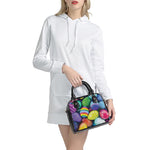 Pile Of Colorful Easter Eggs Print Shoulder Handbag