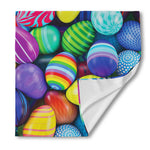 Pile Of Colorful Easter Eggs Print Silk Bandana