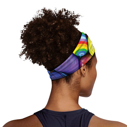 Pile Of Colorful Easter Eggs Print Sports Headband