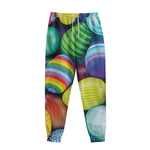 Pile Of Colorful Easter Eggs Print Sweatpants