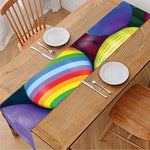 Pile Of Colorful Easter Eggs Print Table Runner