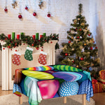 Pile Of Colorful Easter Eggs Print Tablecloth