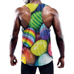 Pile Of Colorful Easter Eggs Print Training Tank Top