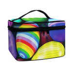 Pile Of Colorful Easter Eggs Print Travel Makeup Bag