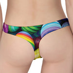 Pile Of Colorful Easter Eggs Print Women's Thong