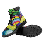 Pile Of Colorful Easter Eggs Print Work Boots