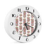 Pile Of Reading Books Pattern Print Alarm Clock