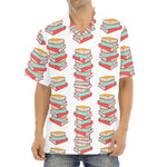 Pile Of Reading Books Pattern Print Aloha Shirt