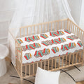Pile Of Reading Books Pattern Print Baby Crib Sheet