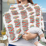 Pile Of Reading Books Pattern Print Baby Seat Cover