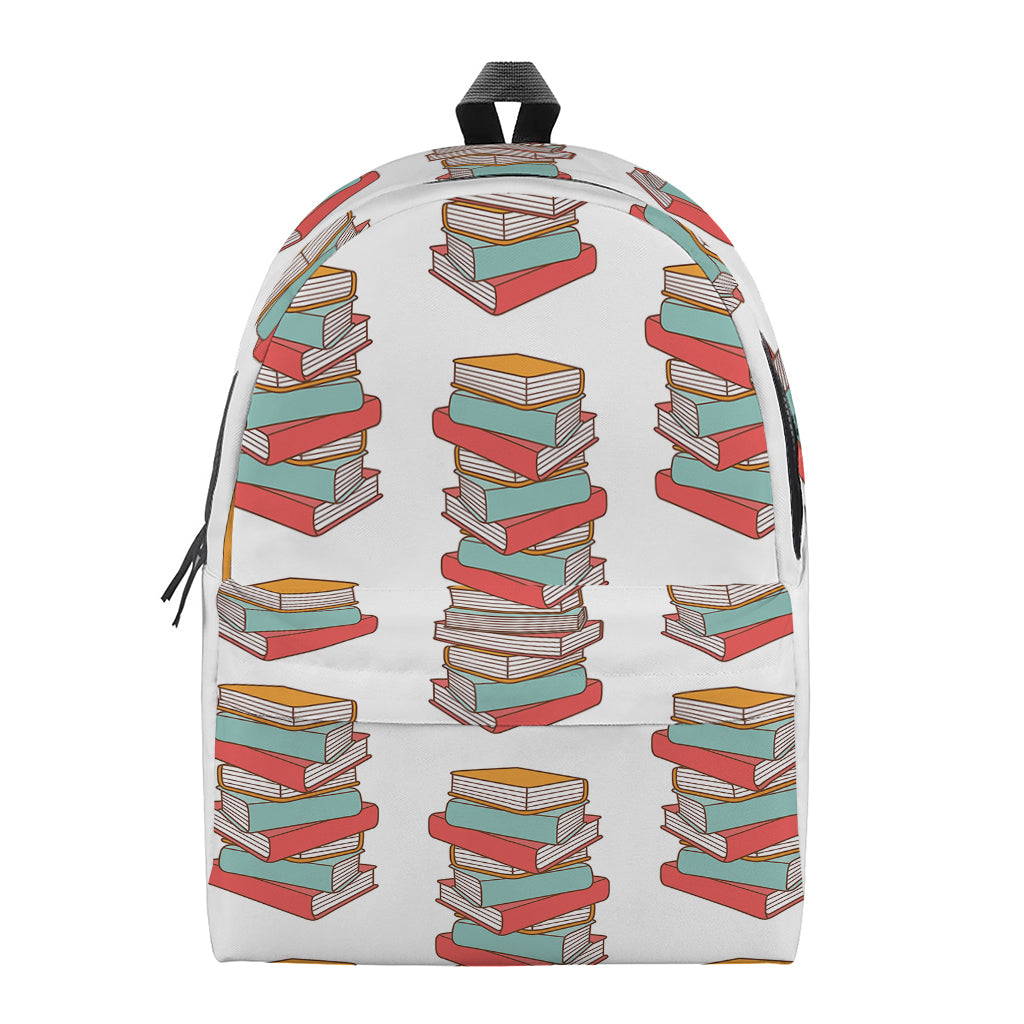 Pile Of Reading Books Pattern Print Backpack
