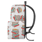 Pile Of Reading Books Pattern Print Backpack