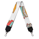 Pile Of Reading Books Pattern Print Bag Strap
