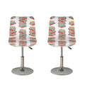 Pile Of Reading Books Pattern Print Bar Stool Covers