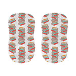 Pile Of Reading Books Pattern Print Bar Stool Covers