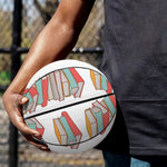 Pile Of Reading Books Pattern Print Basketball