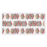 Pile Of Reading Books Pattern Print Beach Towel