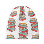 Pile Of Reading Books Pattern Print Beanie