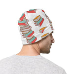 Pile Of Reading Books Pattern Print Beanie