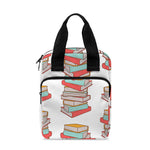 Pile Of Reading Books Pattern Print Bible Tote Bag