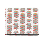 Pile Of Reading Books Pattern Print Bifold Wallet
