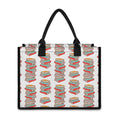 Pile Of Reading Books Pattern Print Canvas Tote Bag