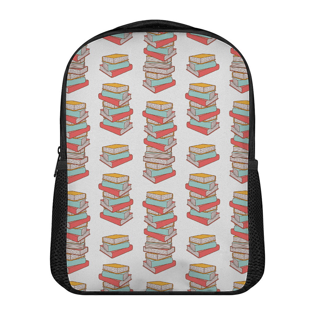 Pile Of Reading Books Pattern Print Casual Backpack