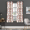 Pile Of Reading Books Pattern Print Grommet Curtain Panels