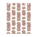 Pile Of Reading Books Pattern Print Curtain