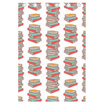 Pile Of Reading Books Pattern Print Curtain