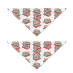 Pile Of Reading Books Pattern Print Dog Bandana