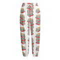 Pile Of Reading Books Pattern Print Fleece Lined Knit Pants